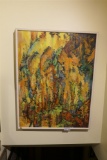 Vintage signed modernist painting by Mary Good