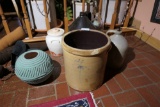 Group lot of stoneware including decorated