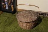 Antique New England feather basket