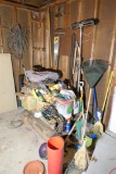 Group Lot of assorted garage items, tools etc