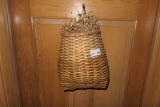 Vintage Gathering Basket Hanging on Door