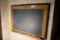 Vintage classroom type blackboard in frame