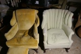 Pair of vintage upholstered chairs