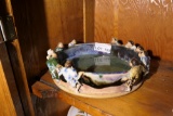Antique Chinese bowl with figures around rim