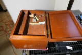Camillus and advertising pocket knives, wooden box etc
