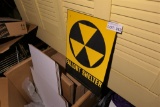 Vintage Civil Defense Fallout Shelter Sign