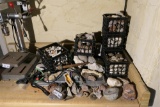 Large lot of geodes, crystals, pieces, shavings etc