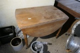 Antique Drop Leaf Wooden Table