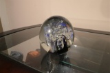 VIntage glass paperweight - signed