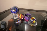 Group lot of marbles, small paperweights
