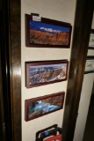 Group lot of three framed pieces of art