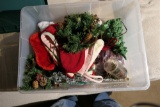 Box lot of Assorted Christmas Including Ceramic Tree