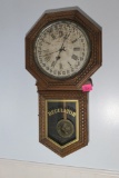 Antique Large sized Regulator Calendar Clock