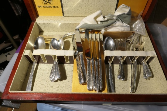 Set of Vintage Sterling Silver Flatware in Case