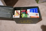 Ammo can w/assorted boxes of ammunition
