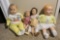 Group lot of 4 Vintage Dolls