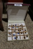 Collection of assorted Glass eyes in box