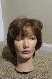 Vintage Lady Mannequin Head with Hair