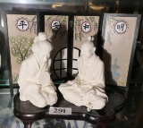 Made in Italy A. Giannelli  sculpture Asian Man, Women