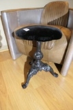 Industrial Style Organ Stool w/Cast Iron Base