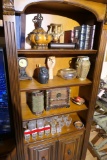 Assorted items on shelves lot