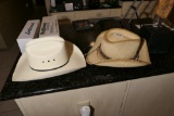 2 Vintage Cowboy Hats Mexico & Bullhide