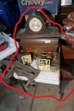 Group lot of assorted antiques, vintage, clock related etc