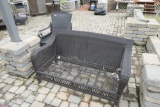 Patio bench and chair