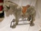 Large Antique German Stuffed Donkey Ride On Toy