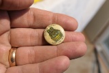 Small Black Americana Advertising Button