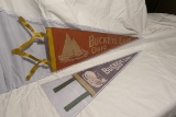2 Smaller Antique Buckeye Lake Pennants