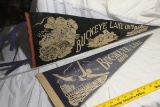 2 Antique Buckeye Lake Pennants