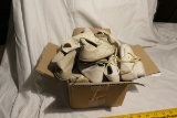 Box of old baby shoes