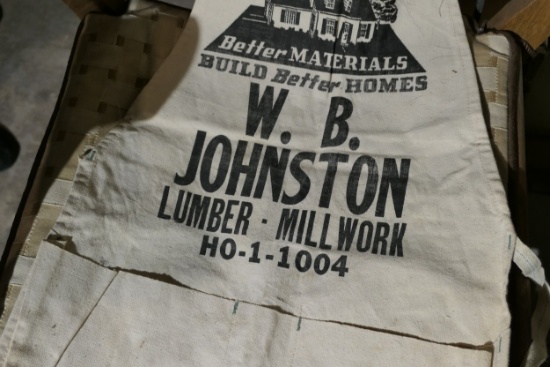 Antique WB Johnston Lumber Millwork Apron