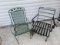 2 Vintage metal outdoor chairs