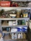 Contents of 5 garage shelves lot