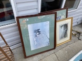 Group of framed prints