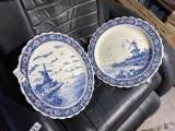 2 Large Delft Platters