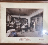 Antique Photograph in Frame - South High School Library Columbus