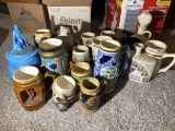 Group Lot assorted beer mugs, steins