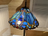Vintage Stained Glass Style Floor Lamp