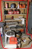 BBQ Grill, Shelf, contents and more lot