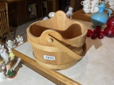 Nice hand-made banded wooden bucket