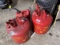 Group lot of 3 gas cans