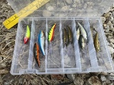 Lot of assorted fishing lures - Rapala Tail Dancers etc