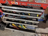 Contents of six drawers of larger tool box