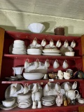 Cupboard lot - 2 China sets inc. Warwick