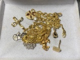 Group lot 14k gold jewelry - 17.7 grams.