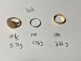 Group lot 10k, 14k, 18k Gold Rings