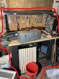 Craftsman workbench and contents